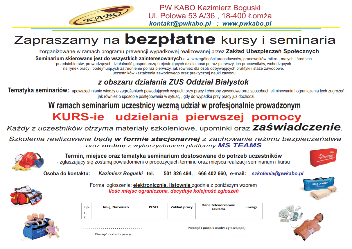 Białystok - Bezpłatne szkolenie